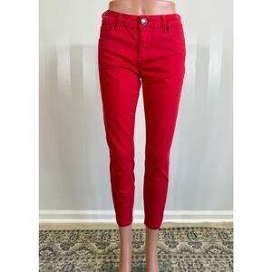 KUT FROM THE KLOTH Red Skinny Ankle Jeans Sz 4